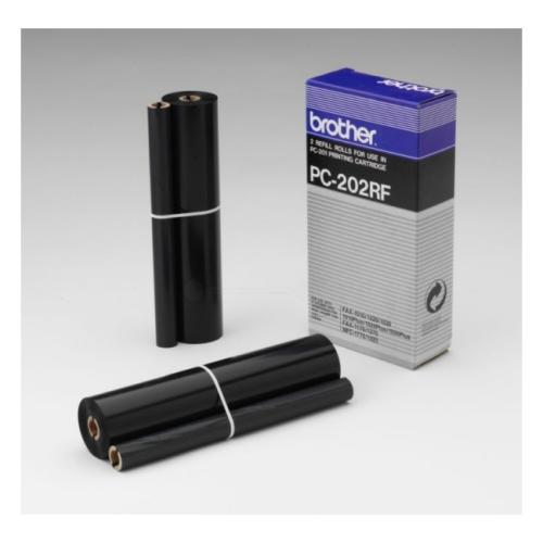 Brother rouleau de transfert thermique noir (PC202RF / PC202) (Double Pack)