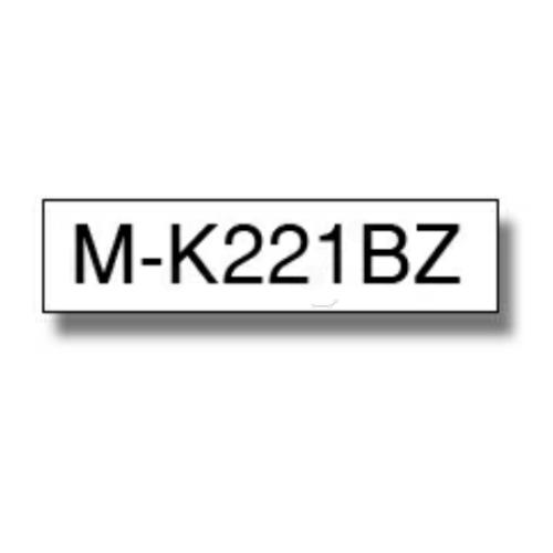 Brother tape noir sur blanc (MK221BZ), 9mm, non laminated