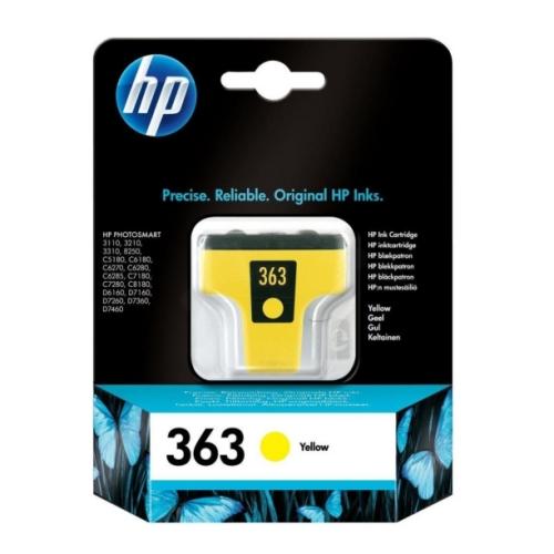 HP cartouche d'impression jaune (C8773EE / 363)