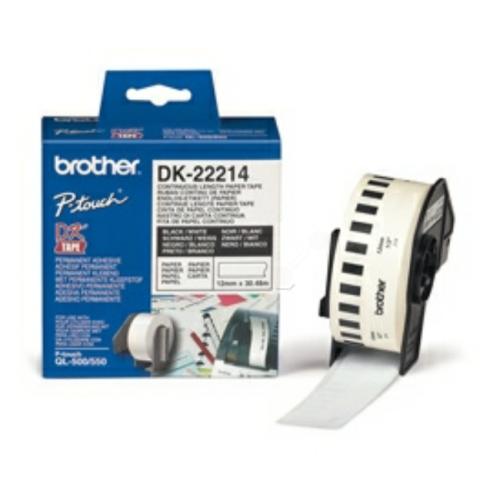 Brother étiquettes blanc (DK22214), 12mm