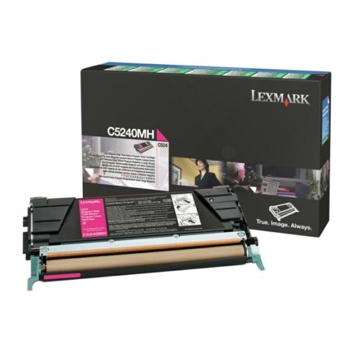 Lexmark toner magenta (C5240MH / 00C5240MH) (Retour, grande capacité)