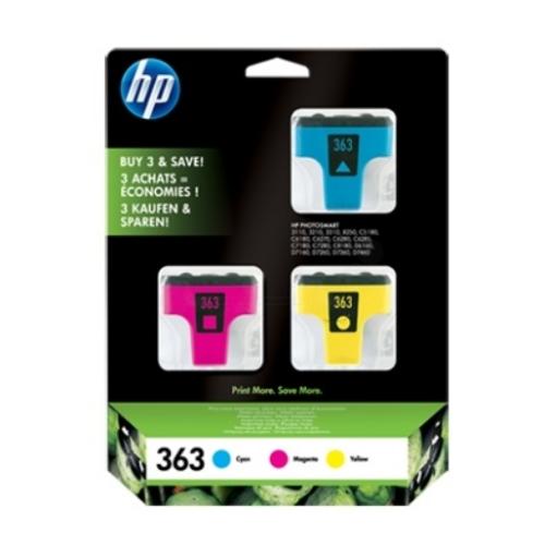 HP cartouche d'impression cyan / magenta / jaune (CB333EE / 363) (multipack)