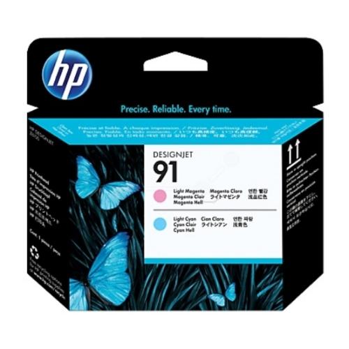 HP cartouche d'impression cyan / magenta clair (C9462A / 91)