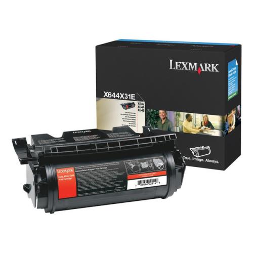 Lexmark toner noir (X644X31E / 0X644X31E) (grande capacité)