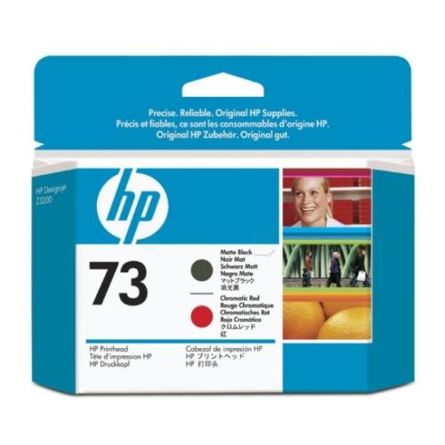 HP tête d'impression noir mat / rouge (CD949A / 73)
