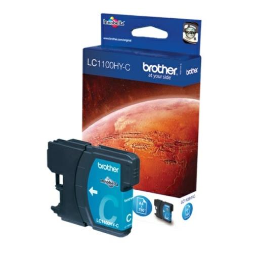 Brother cartouche d'impression cyan (LC1100HYC) (grande capacité)