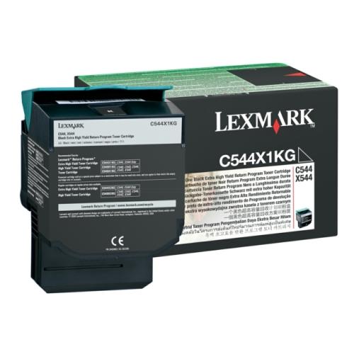 Lexmark toner noir (C544X1KG / 0C544X1KG) (Retour, grande capacité)