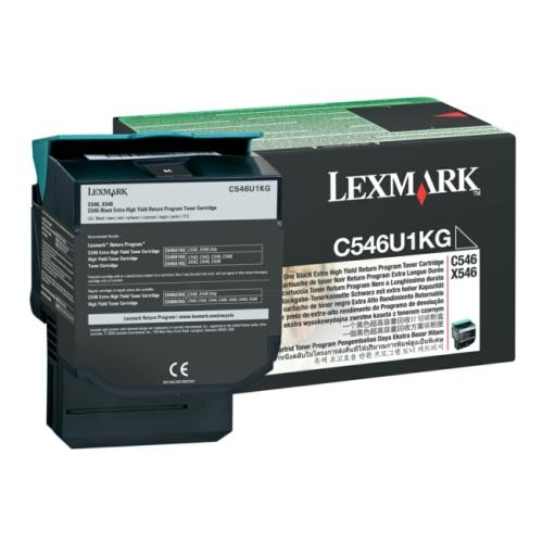Lexmark toner noir (C546U1KG / 0C546U1KG) (Retour, grande capacité)