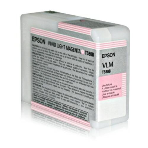 Epson cartouche d'impression photo magenta (C13T580B00 / T580B)