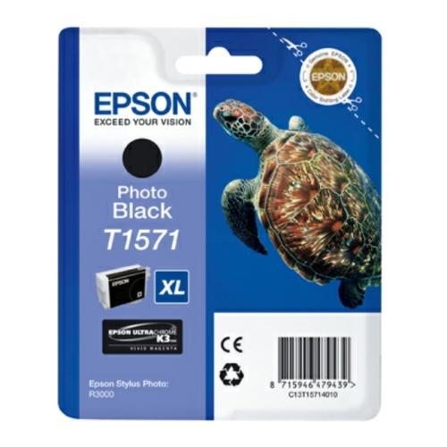 Epson cartouche d'impression photo noire (C13T15714010 / T1571)