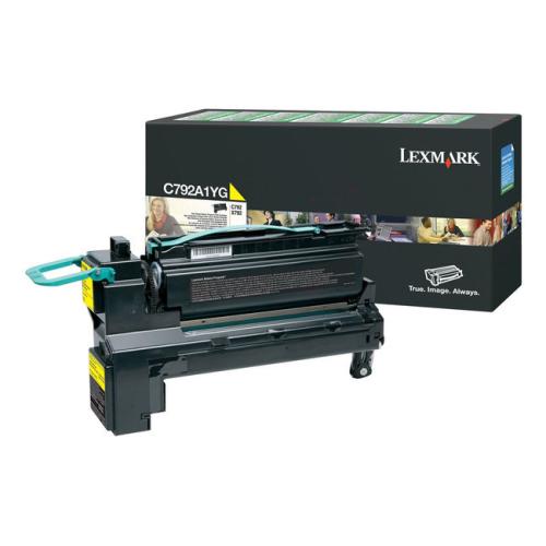 Lexmark toner jaune (C792A1YG / 0C792A1YG) (Retour)