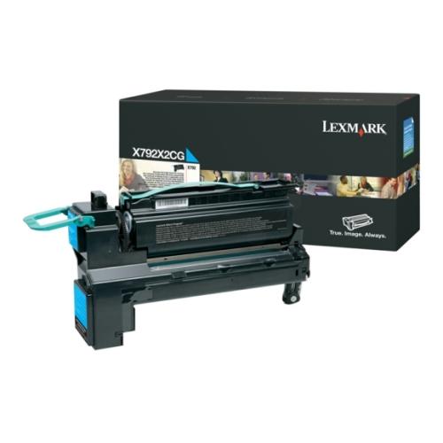 Lexmark toner cyan (X792X2CG / 0X792X2CG) (grande capacité)
