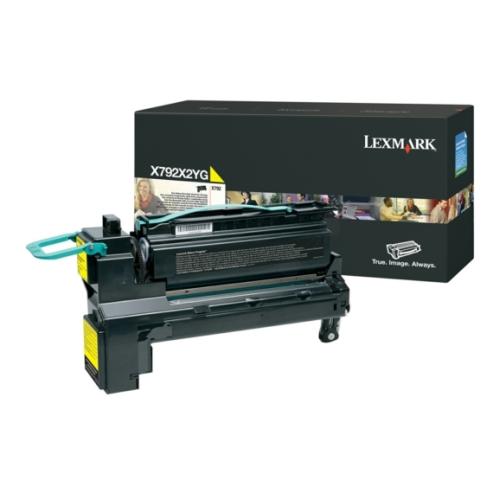 Lexmark toner jaune (X792X2YG / 0X792X2YG) (grande capacité)
