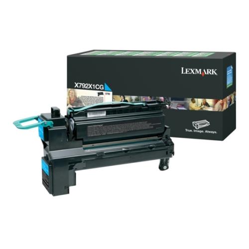 Lexmark toner cyan (X792X1CG / 0X792X1CG) (Retour)