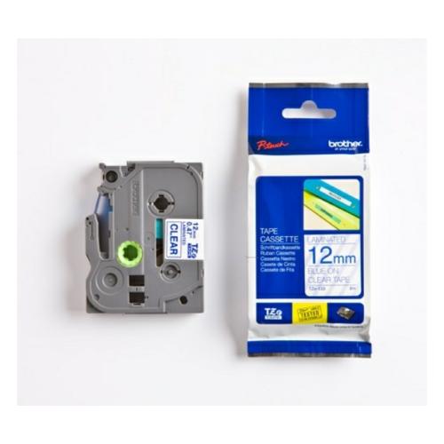 Brother tape bleu sur transparent (TZE133), 12mm, laminé