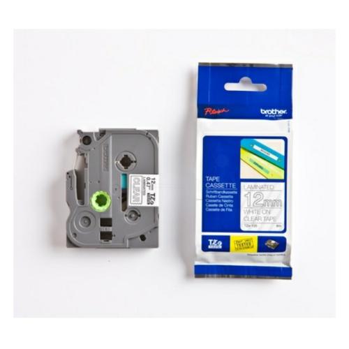 Brother tape blanc sur transparent (TZE135), 12mm, laminé