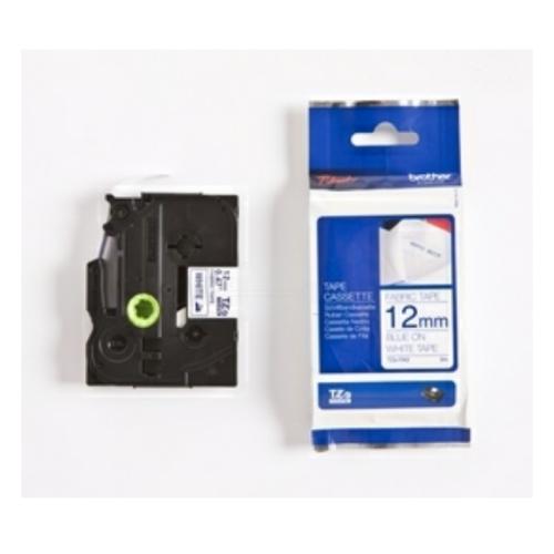 Brother tape bleu sur blanc (TZEFA3), 12mm
