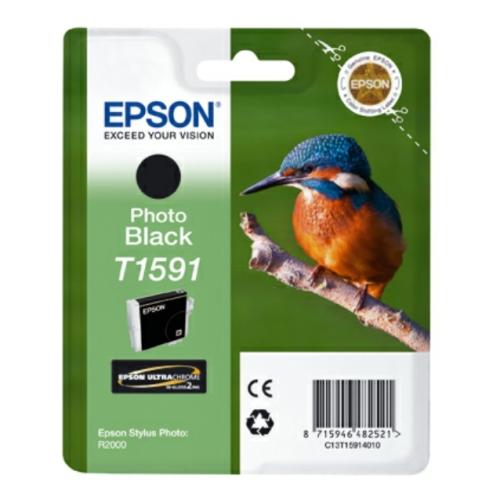 Epson cartouche d'impression photo noire (C13T15914010 / T1591)