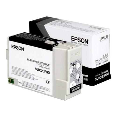 Epson cartouche d'impression noir (C33S020490 / SJIC20P(K))