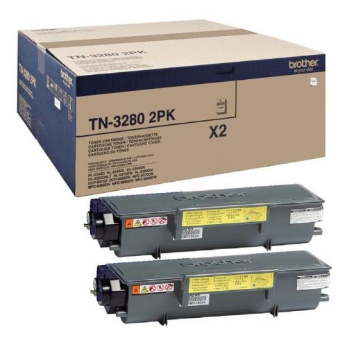Brother toner noir (TN32802PK / TN3280TWIN) (Double Pack)