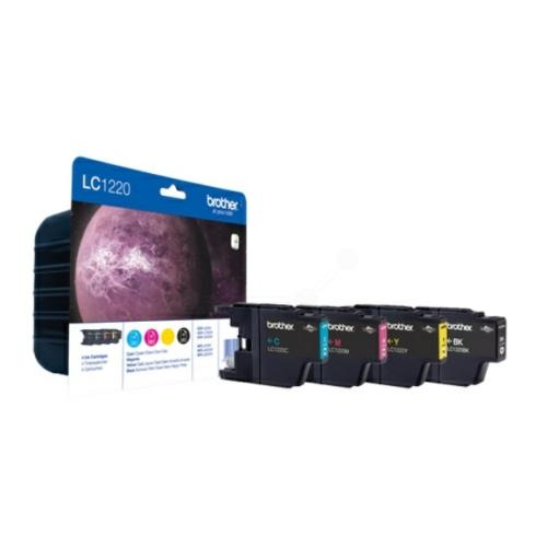 Brother cartouche d'impression noir / cyan / magenta / jaune (LC1220VALBP) (multipack)