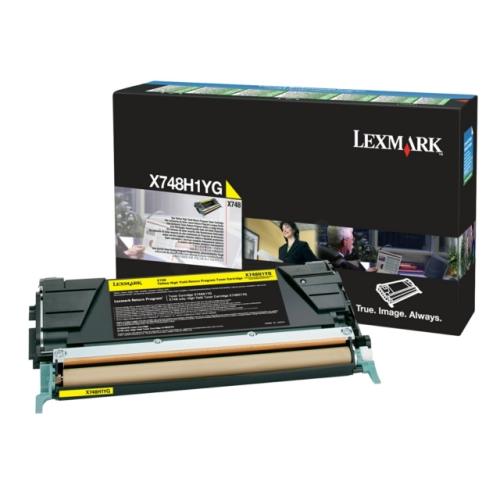Lexmark toner jaune (X748H1YG / 0X748H1YG) (Retour)