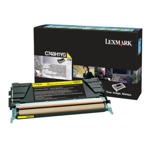 Lexmark toner jaune (C748H1YG / 0C748H1YG) (Retour)