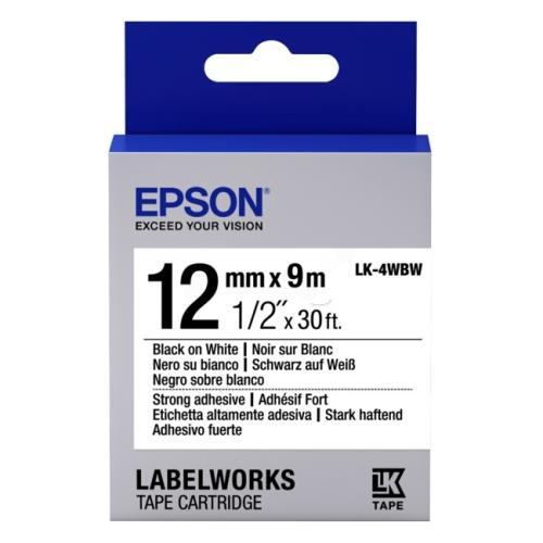 Epson ruban noir / blanc (C53S654016 / LK4WBW)