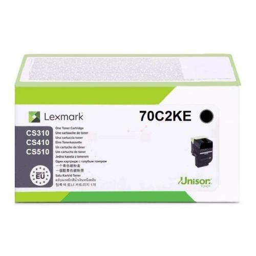Lexmark toner noir (70C20KE / 702K)