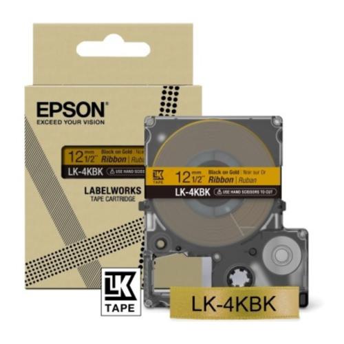 Epson ruban noir / doré (C53S654001 / LK4KBK)