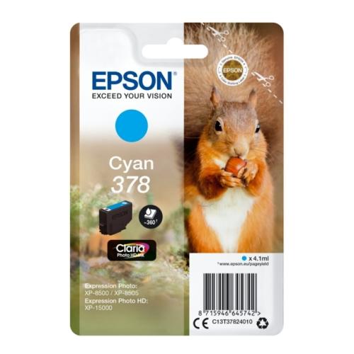 Epson cartouche d'impression cyan (C13T37824010 / 378)