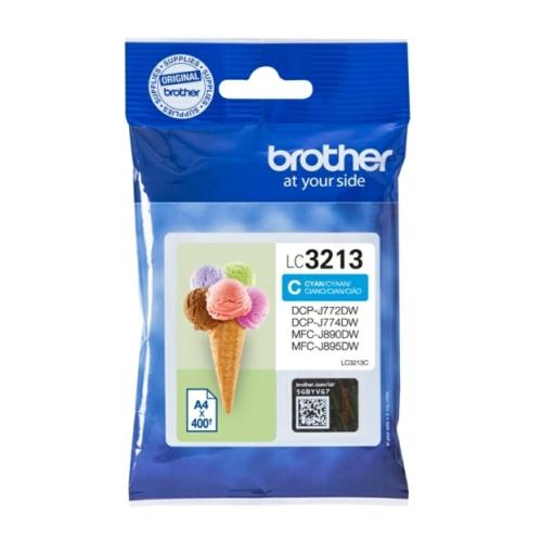 Brother cartouche d'impression cyan (LC3213C)