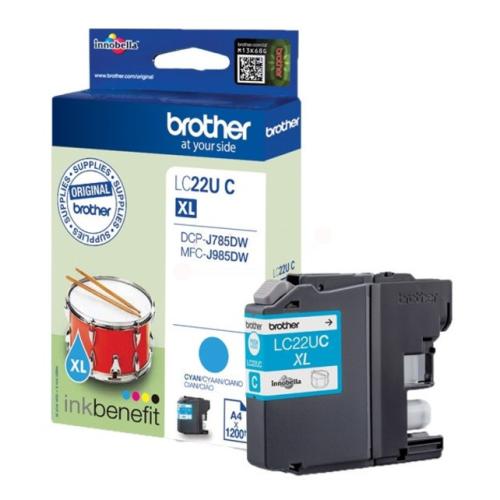 Brother cartouche d'impression cyan (LC22UC)