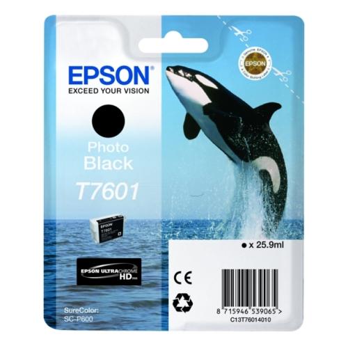 Epson cartouche d'impression photo noire (C13T76014010 / T7601)