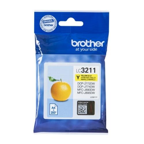 Brother cartouche d'impression jaune (LC3211Y)
