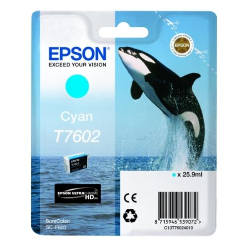 Epson cartouche d'impression cyan (C13T76024010 / T7602)