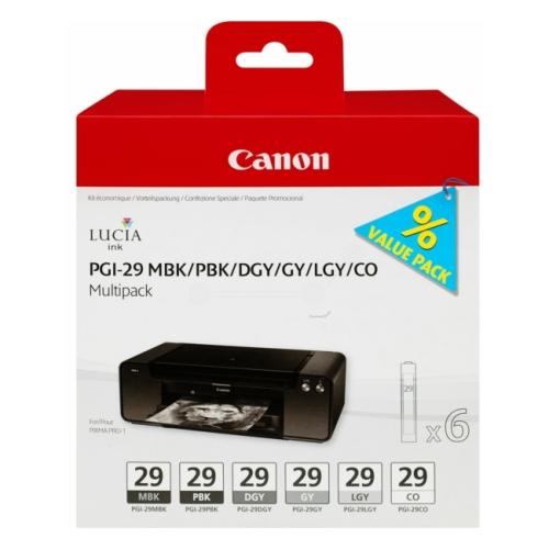 Canon cartouche d'impression photo noire / noir mat / gris / optimizer (4868B018 / PGI29) (multipack)