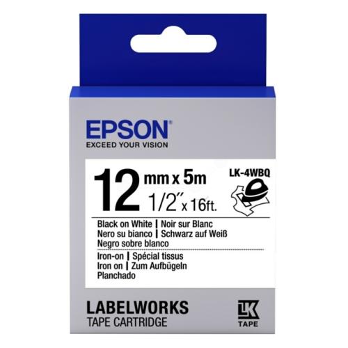 Epson étiquettes noir / blanc (C53S654024 / LK4WBQ)