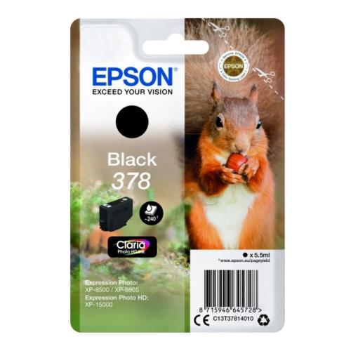 Epson cartouche d'impression noir (C13T37814010 / 378)