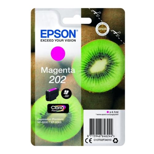 Epson cartouche d'impression magenta (C13T02F34010 / 202)