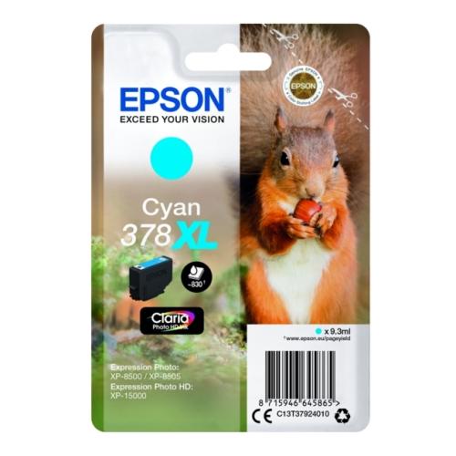 Epson cartouche d'impression cyan (C13T37924010 / 378XL) (grande capacité)