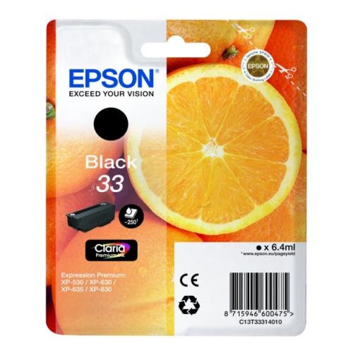 Epson cartouche d'impression noir (C13T33314012 / 33)