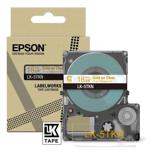 Epson étiquettes transparent/doré (C53S672097 / LK5TKN)