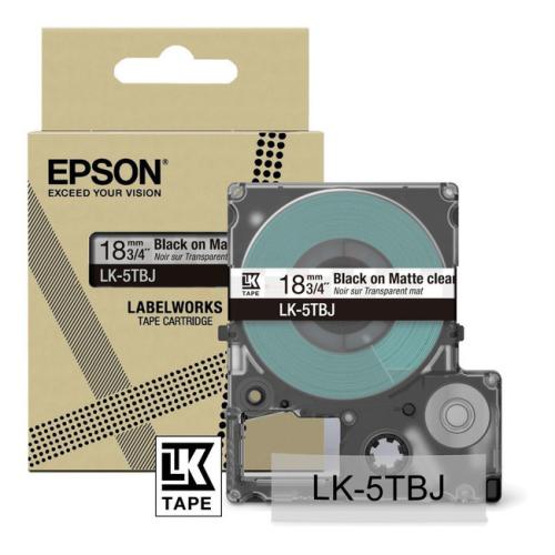 Epson étiquettes noir / transparent (C53S672066 / LK5TBJ)