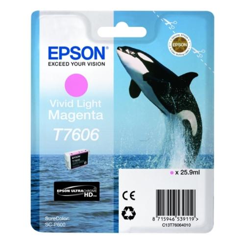 Epson cartouche d'impression photo magenta (C13T76064N10 / T7606)