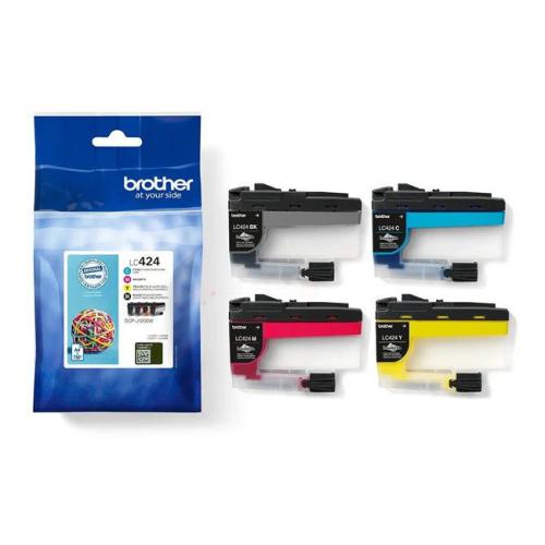 Brother cartouche d'impression noir / cyan / magenta / jaune (LC424VAL) (multipack)