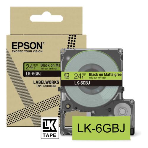 Epson étiquettes noir / transparent (C53S672079 / LK6GBJ)