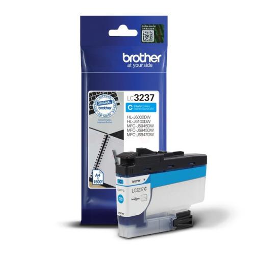 Brother cartouche d'impression cyan (LC3237C)