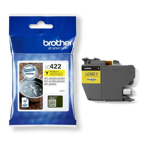 Brother cartouche d'impression jaune (LC422Y)