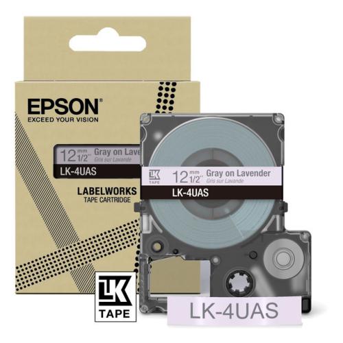Epson étiquettes gray/purple (C53S672107 / LK4UAS)